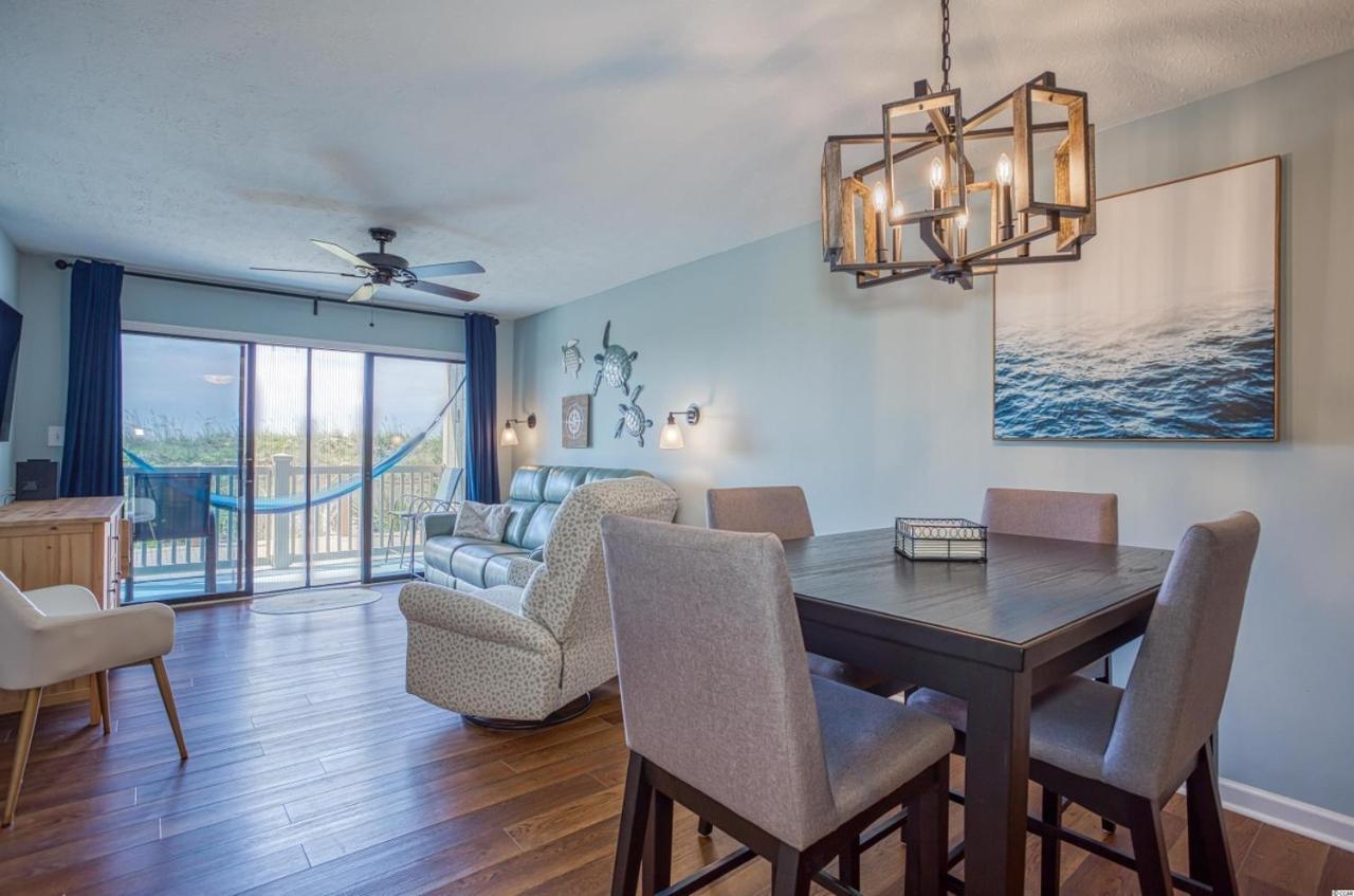 Beautiful Beachfront-Oceanfront First Floor 2Br 2Ba Condo In Cherry Grove, North Myrtle Beach! Renovated With A Fully Equipped Kitchen, 3 Separate Beds, Pool, Private Patio & Steps To The Sand! 외부 사진